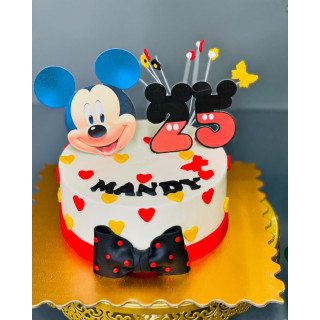 Mickey Mouse Theme Cake